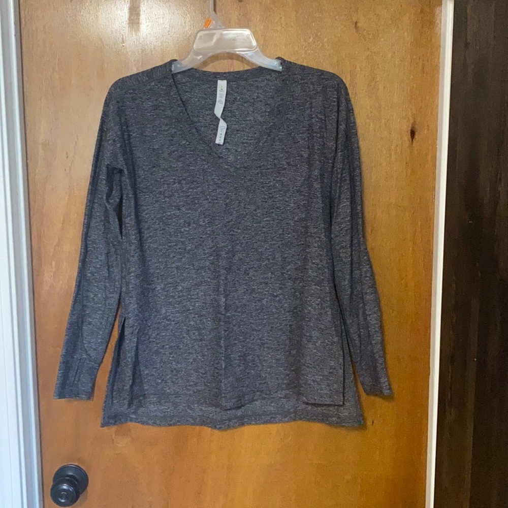 Grey lululemon long sleeve size 4